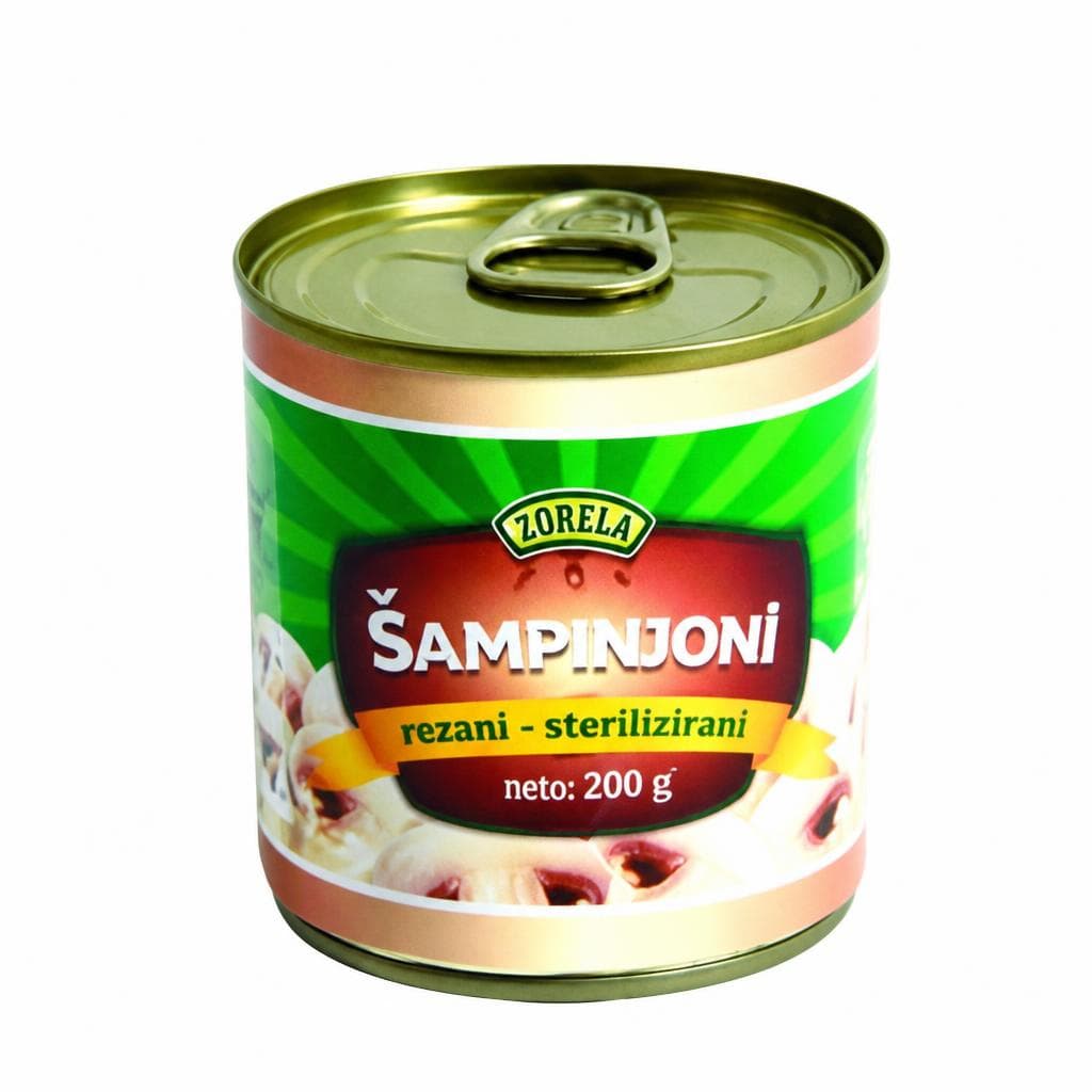 Zorela Šampinjoni rezani 230 g Akcija u trgovini 365 Market