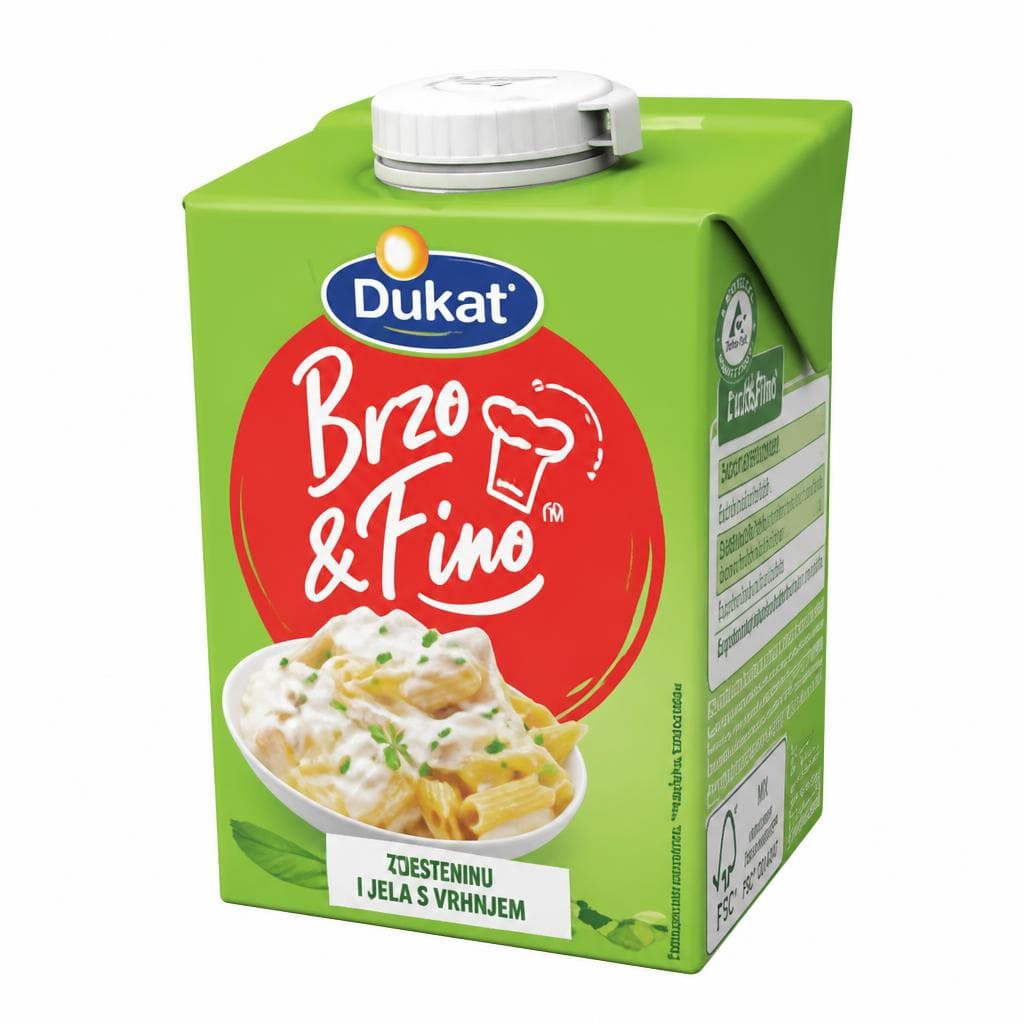 Dukat Vrhnje za kuhanje Brzo&Fino 500 g Akcija u trgovini Djelo