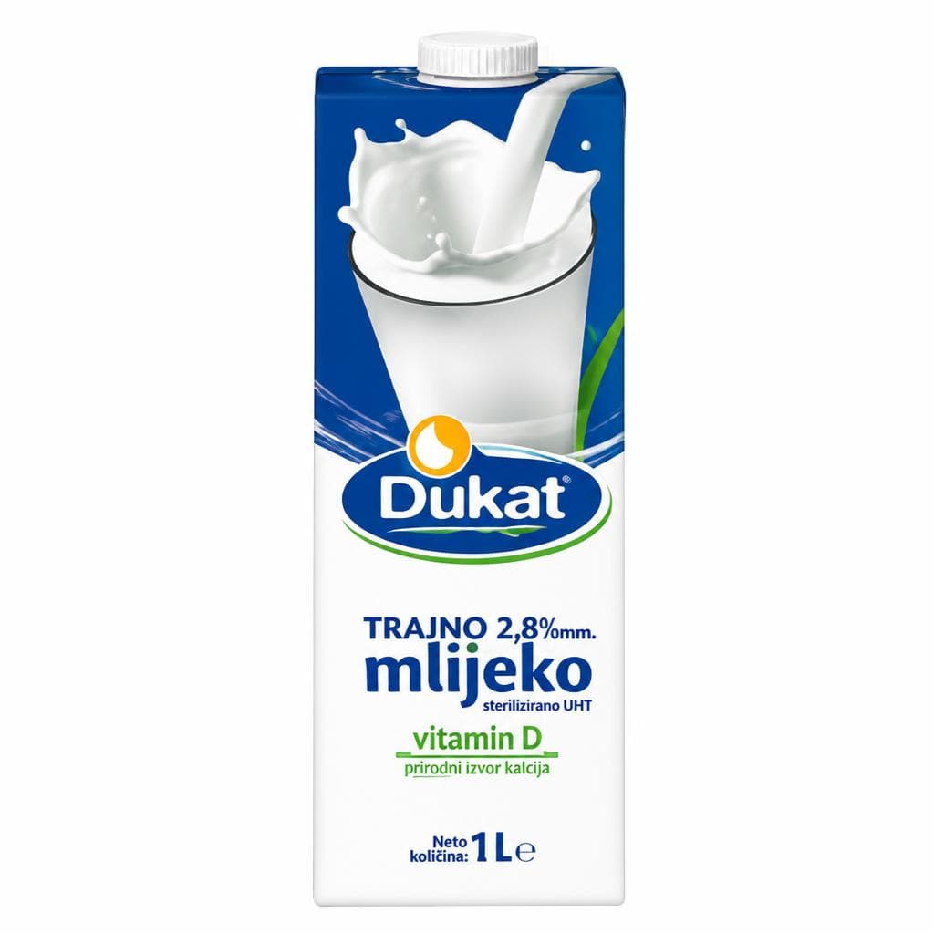 Dukat Trajno mlijeko 1 l Akcija u trgovini Ribola