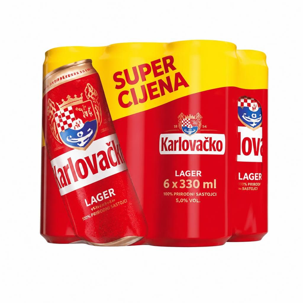 Pivo 6 x 0,33 L Karlovačko Akcija u trgovini Tommy