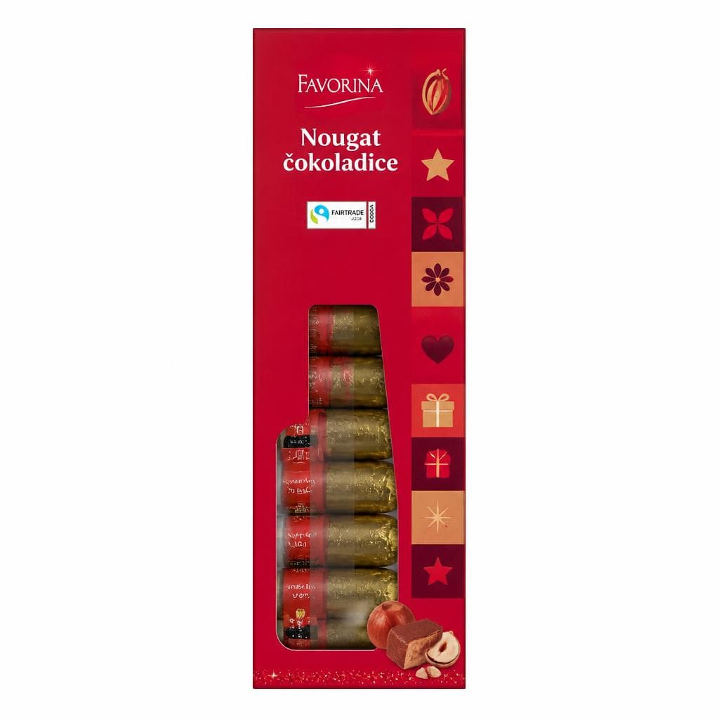 Favorina Nougat čokoladice 125 g Akcija u trgovini Lidl