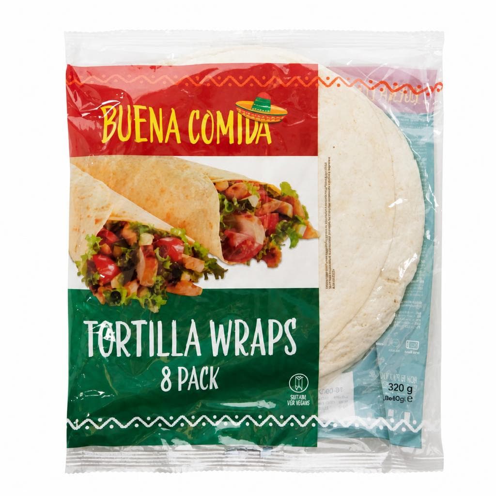 Buena Comida tortilla wraps 8 komada | 320 g Akcija u trgovini Action