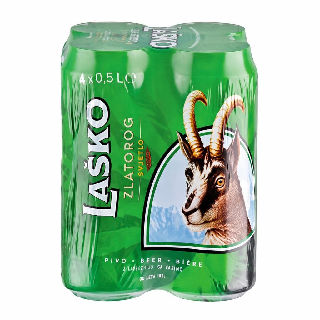 Laško Zlatorog svijetlo pivo 4x0,5 L Akcija u trgovini Kaufland