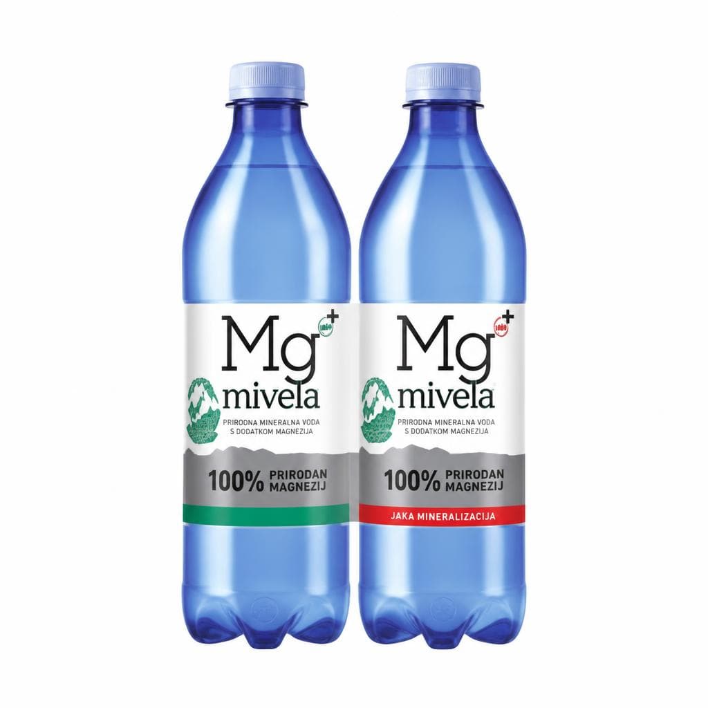 Mivela MG+ Mineralna voda s dodatkom magnezija 0,5 l Akcija u trgovini Ribola