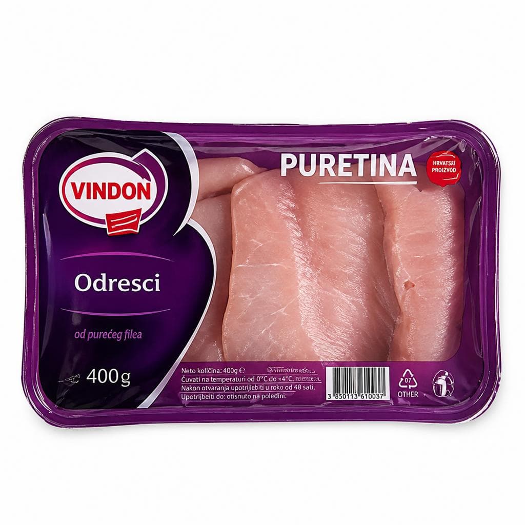 Vindon Pureći odresci 400 g Akcija u trgovini Konzum