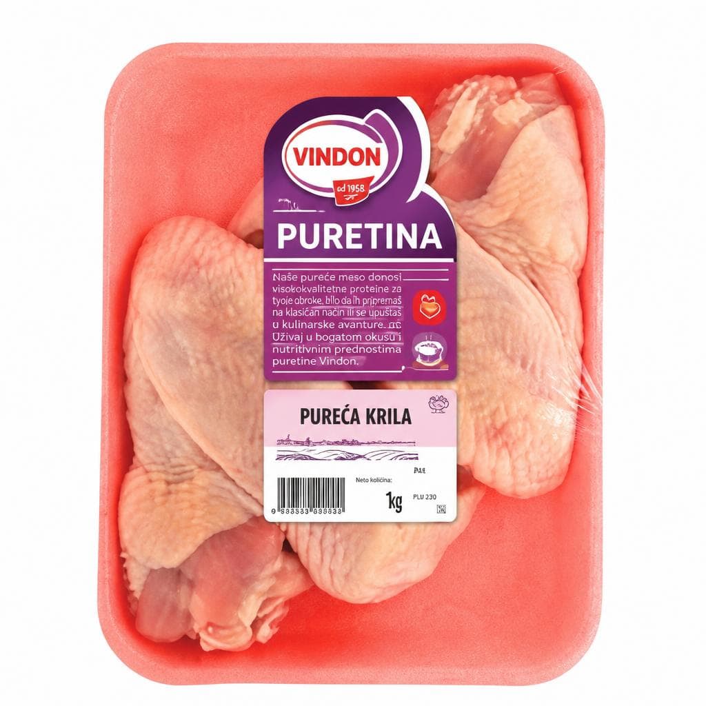 Vindon Pureća krila 1 kg Akcija u trgovini Tommy