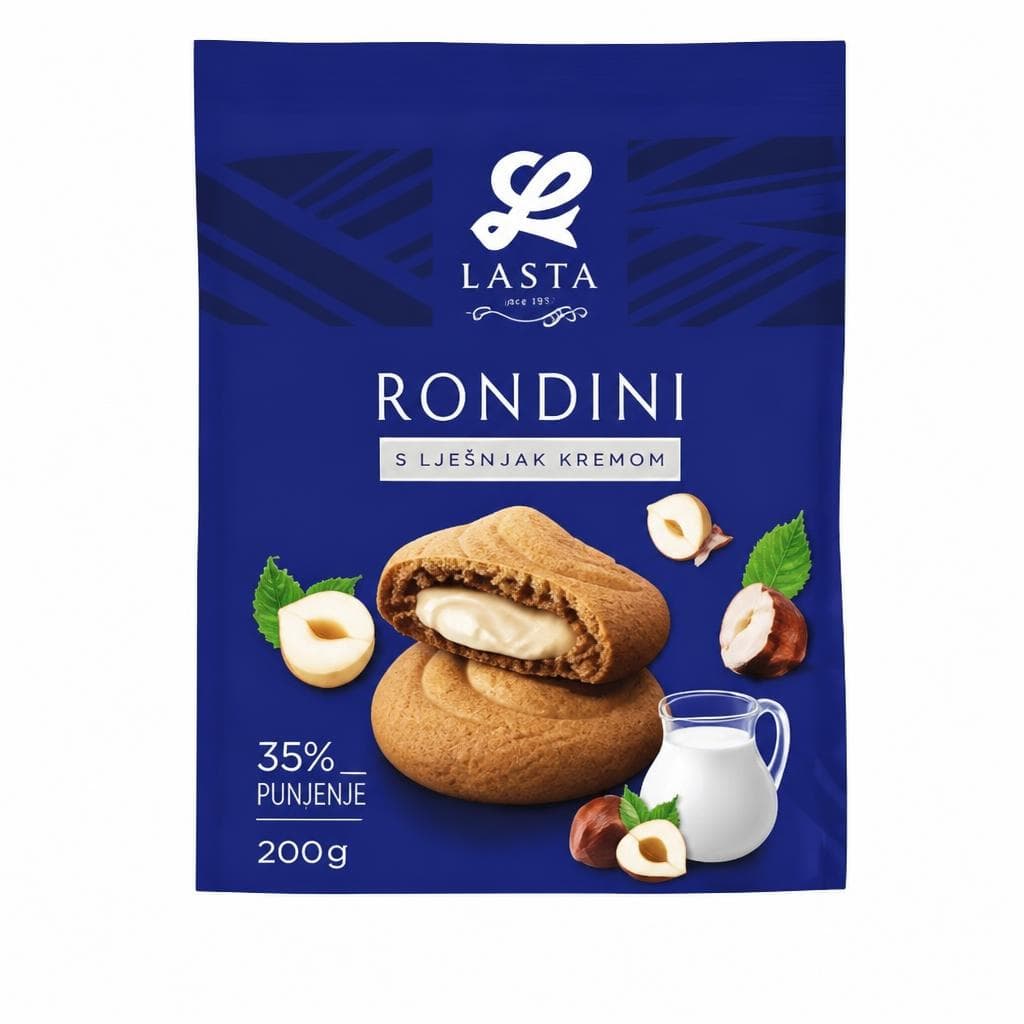 Lasta Rondini biskvit s lješnjak kremom 200 g Akcija u trgovini Kaufland