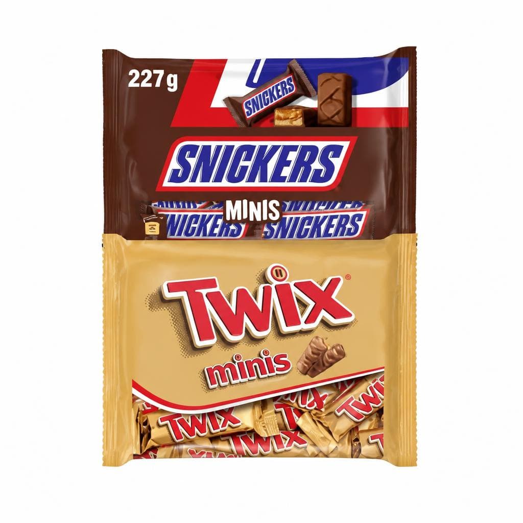 Twix ili Snickers čokoladice minis 227 g Akcija u trgovini KTC