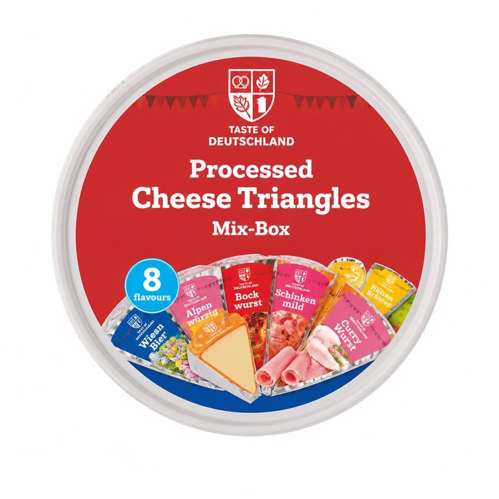 Taste of Deutschland topljeni sir u trokutićima Mix-Box 250 g Akcija u trgovini Lidl