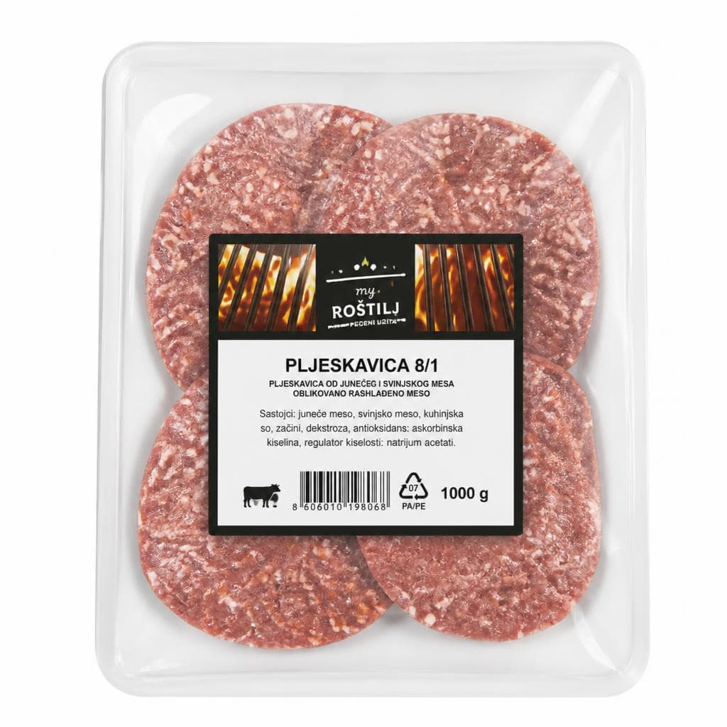 My Roštilj pljeskavica 8/1 1 kg Akcija u trgovini Stanić Diskont