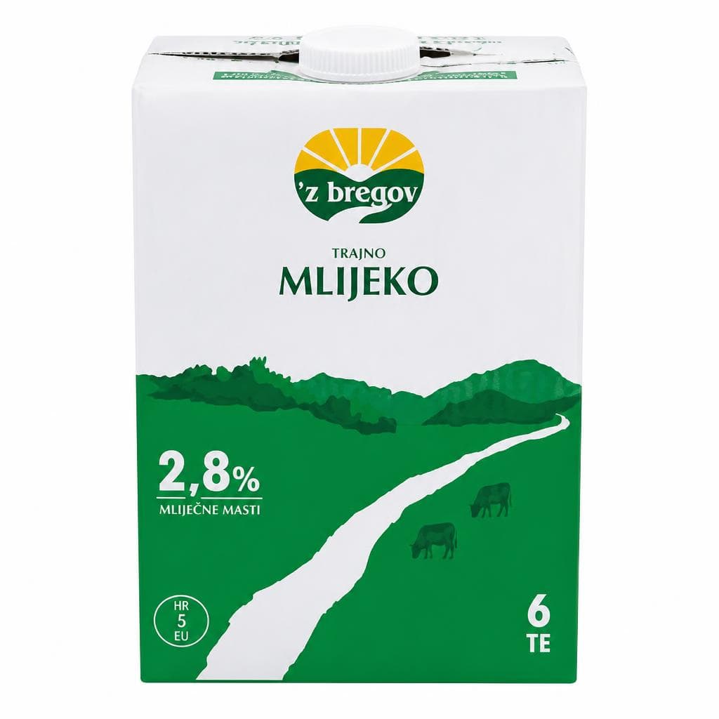 Z bregov mlijeko 6x1 L Akcija u trgovini Kaufland
