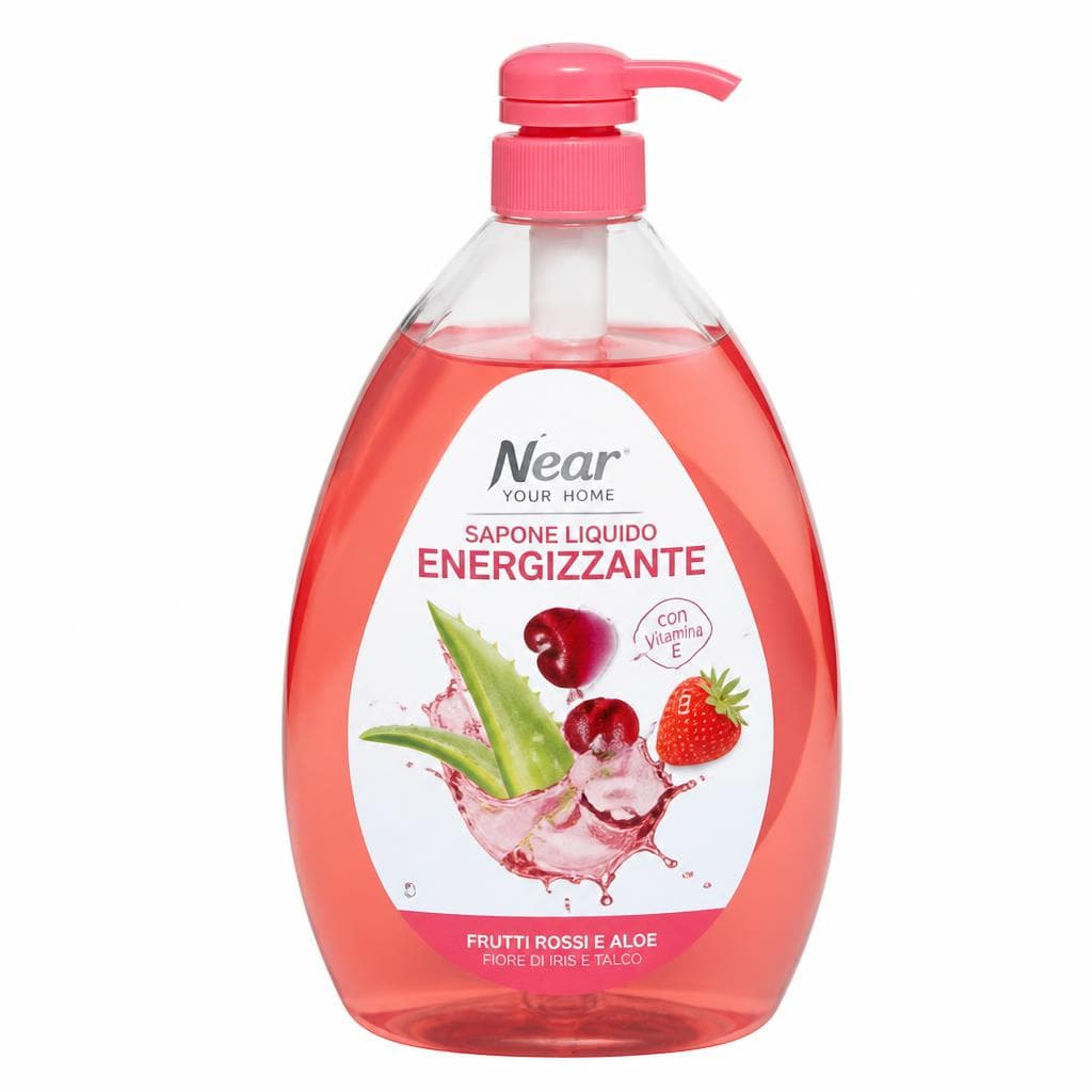 Near tekući sapun s pumpicom crveno voće i aloe vera/cvijet irisa i talk 1 l Akcija u trgovini Eurospin