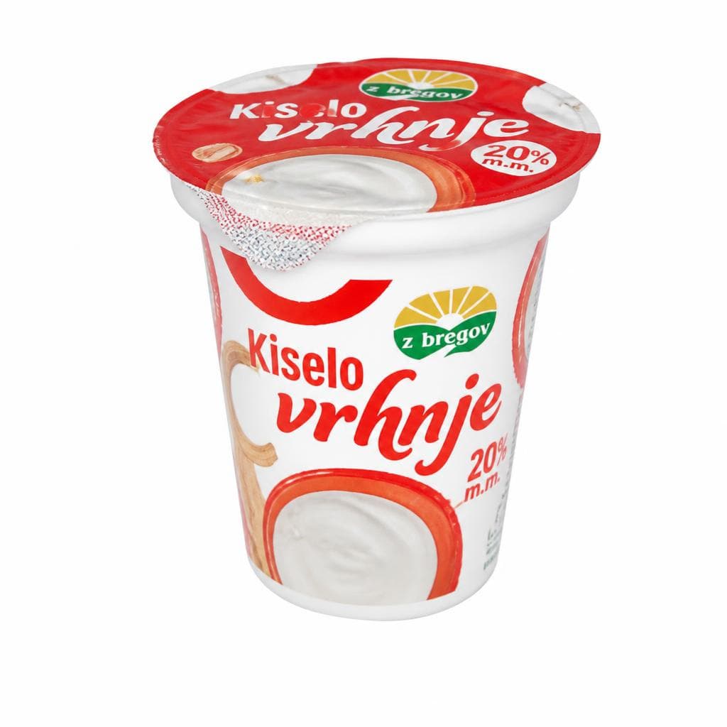 'z bregov, Vindija Kiselo vrhnje 200 g Akcija u trgovini Tommy