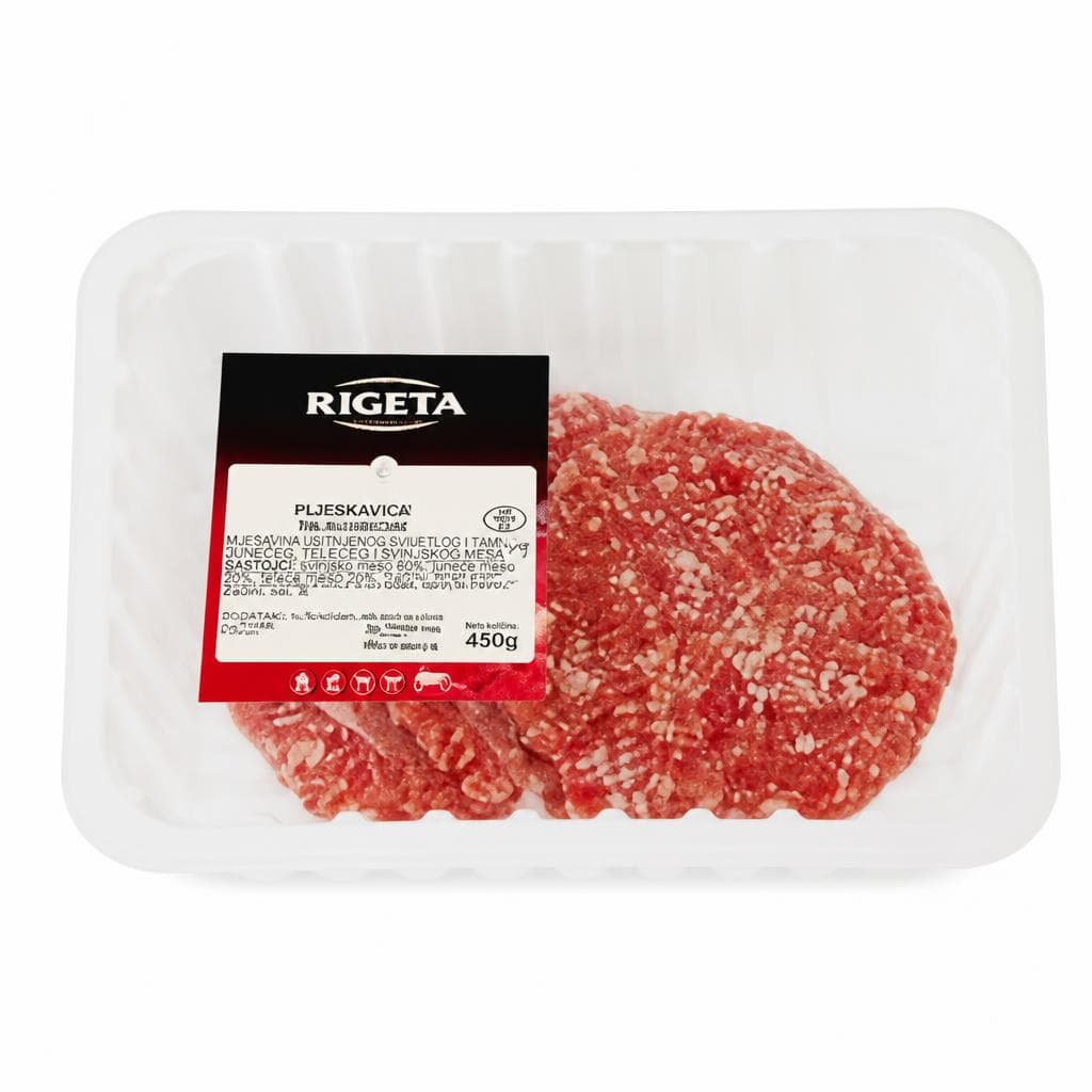 Rigeta pljeskavica 450 g Akcija u trgovini Spar