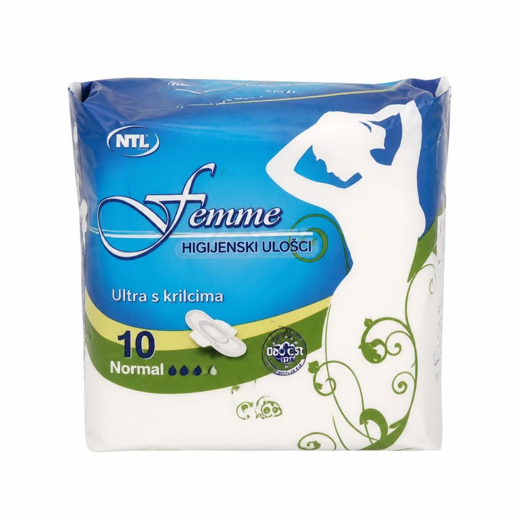 Femme ulošci higijenski normal ultra wings 10 kom Akcija u trgovini NTL