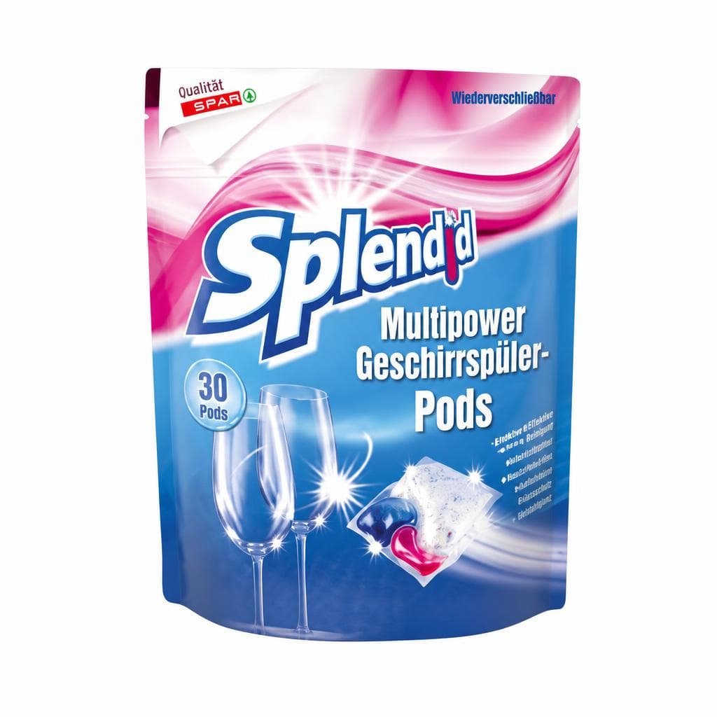 Splend kapsule za strojno pranje posuđa 30 kapsula Akcija u trgovini Spar