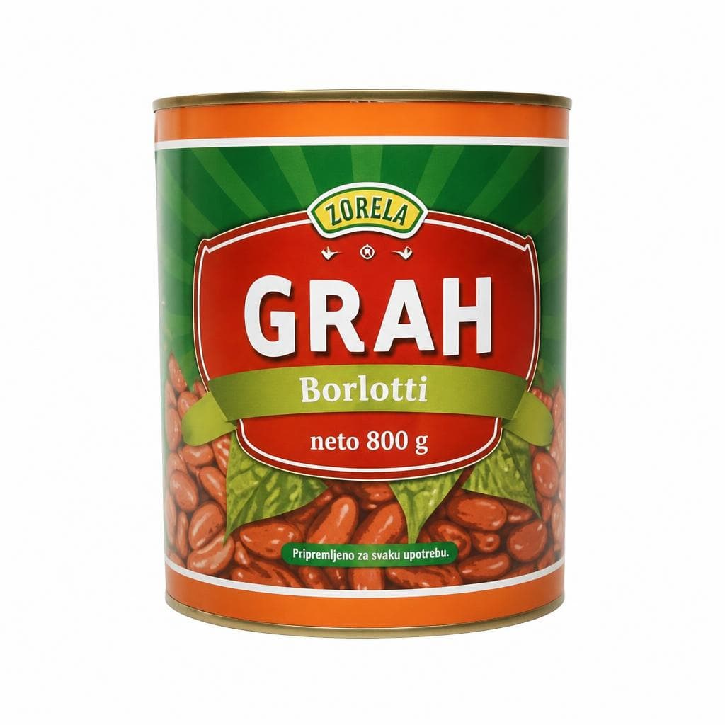 Zorela Grah smeđi Borlotti 800 g Akcija u trgovini 365 Market