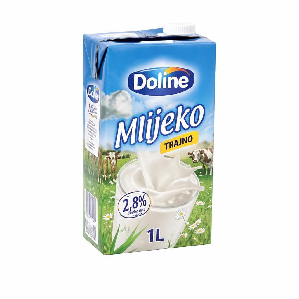 Doline Trajno mlijeko 1 L Akcija u trgovini Plodine