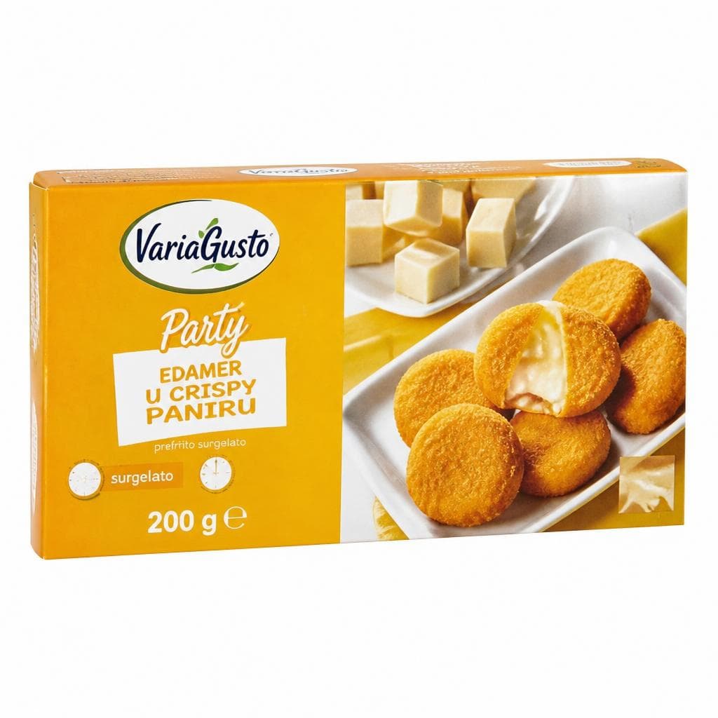 VariaGusto Party panirani sir Edamer 200 g Akcija u trgovini Eurospin