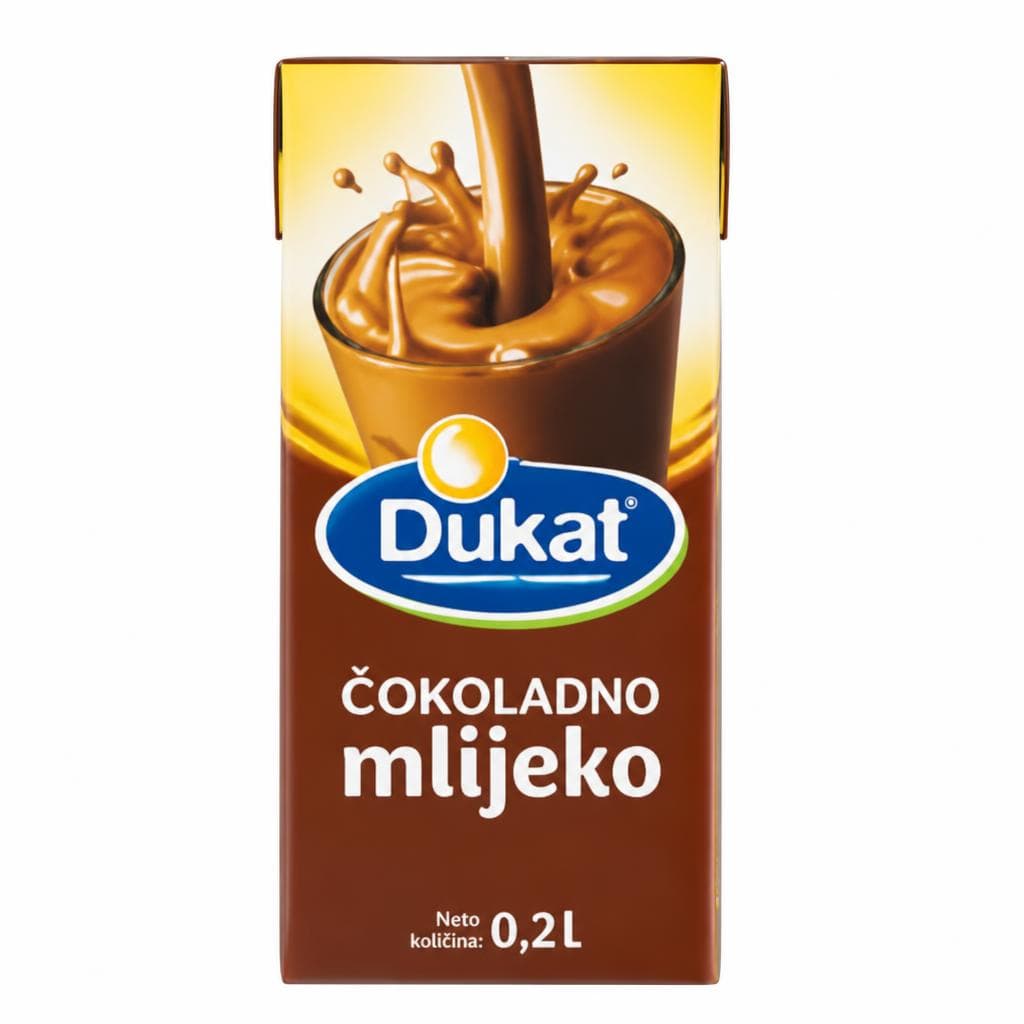 Dukat čokoladno mlijeko 0.2 l Akcija u trgovini Ribola