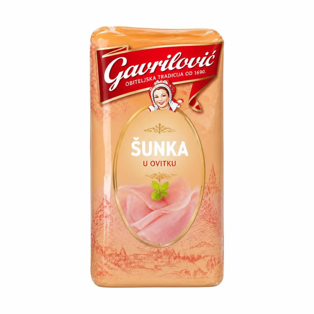 Gavrilović šunka u ovitku 100 g Akcija u trgovini Gavranović