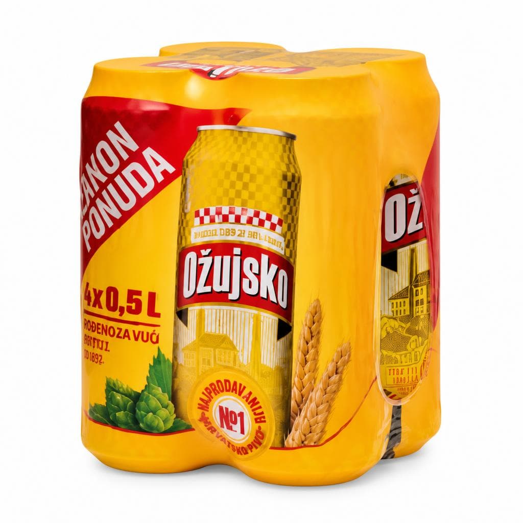 Ožujsko pivo 4x0,50L Akcija u trgovini Vrutak
