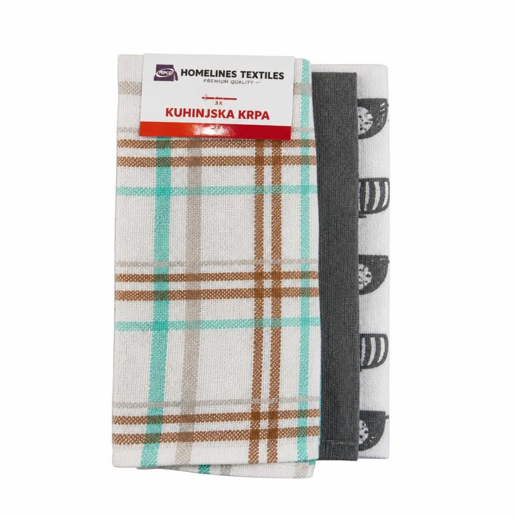 Homelines Textiles kuhinjska krpa 1 set, 3 kom Akcija u trgovini Tommy