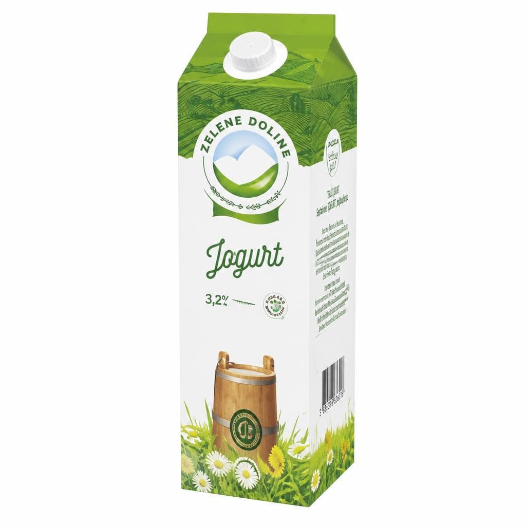 Tekući jogurt 1 kg Zelene Doline Akcija u trgovini KTC