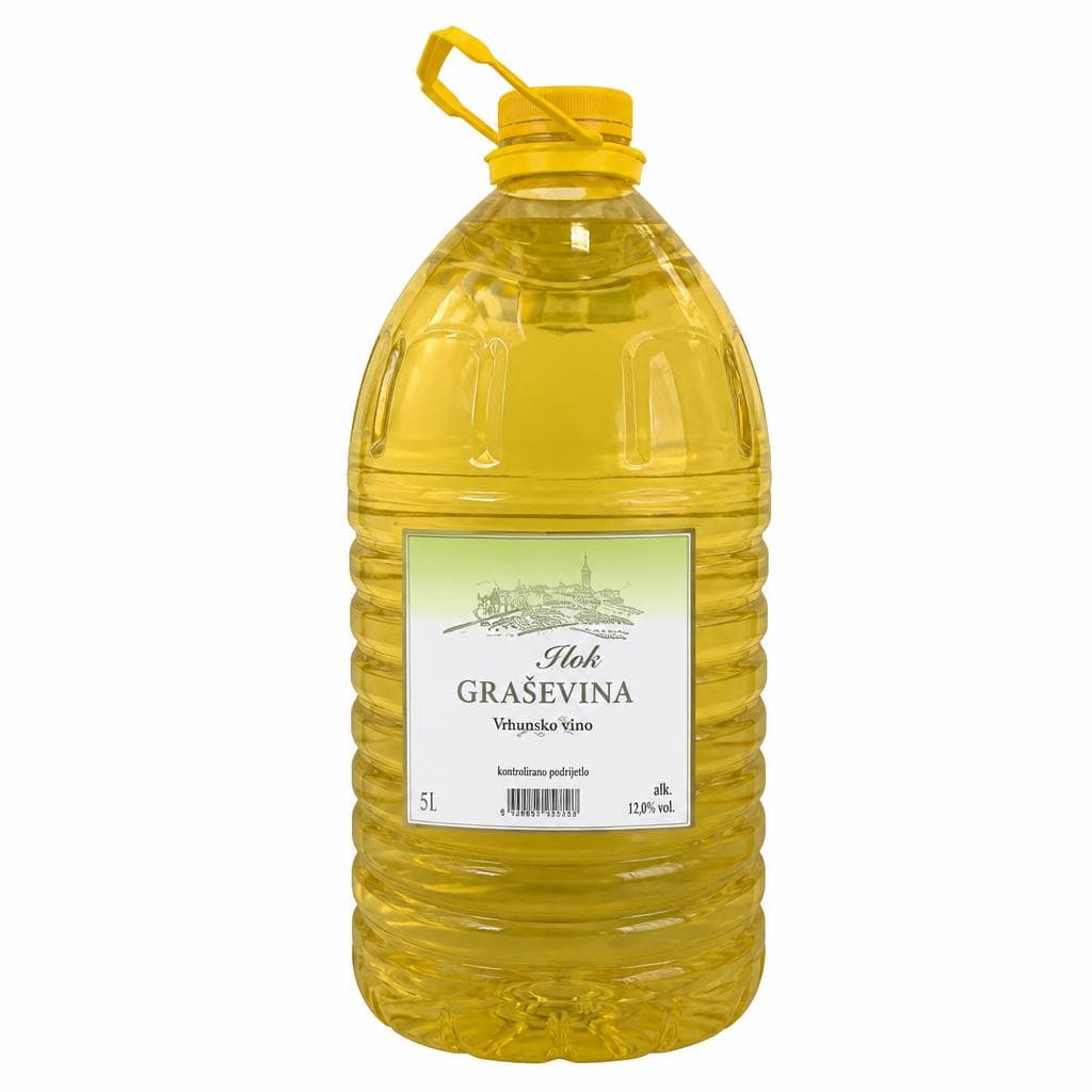 Vino Graševina Ilok 5 l Akcija u trgovini KTC