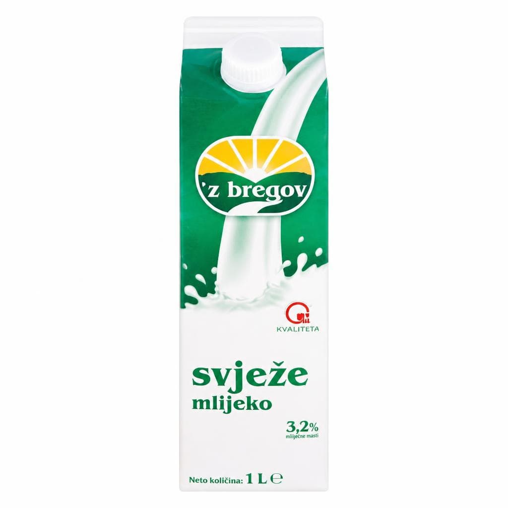 Z bregov svježe mlijeko 1 L Akcija u trgovini Kaufland