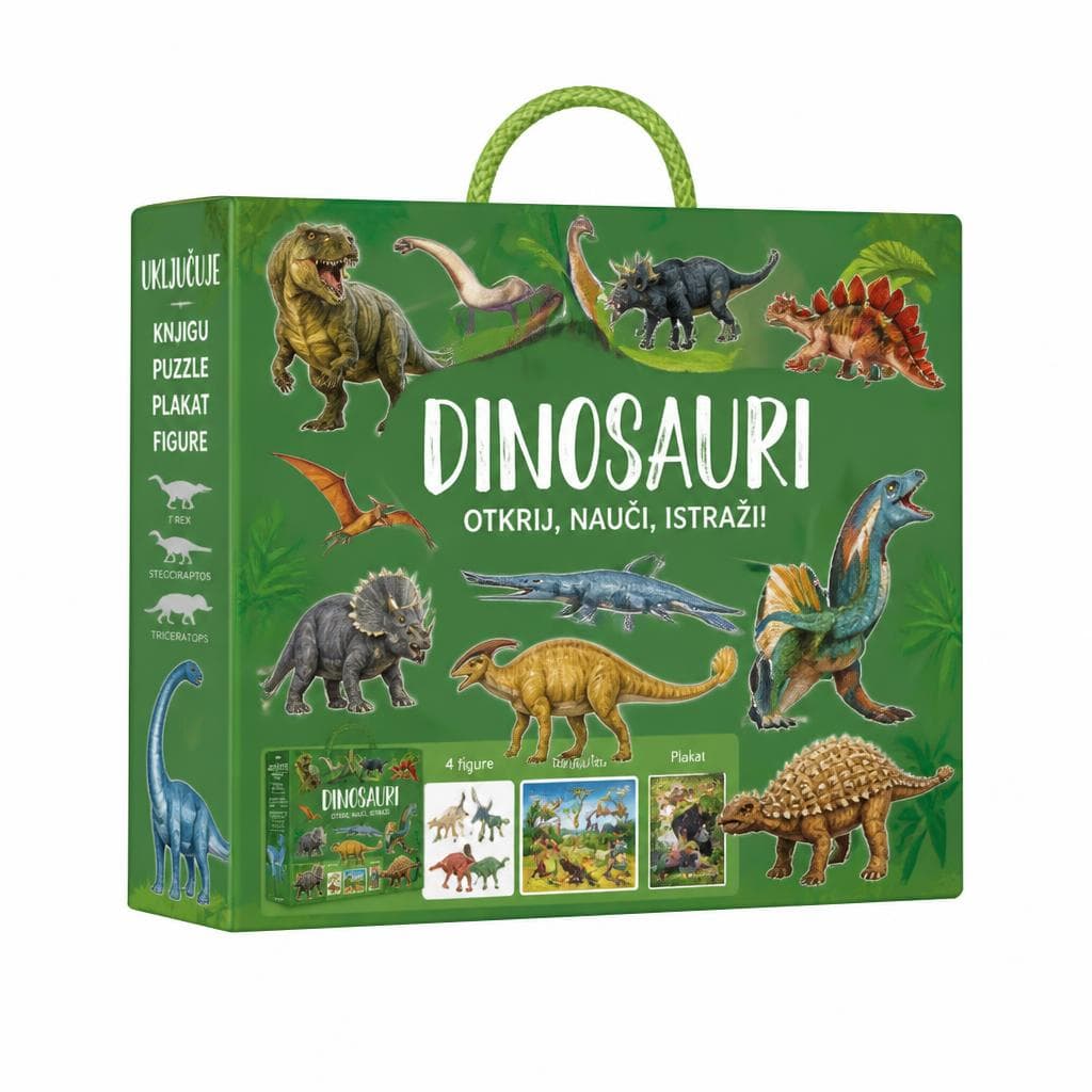 Dinosauri: otkrij, nauči, istraži 1 kom Akcija u trgovini Interspar