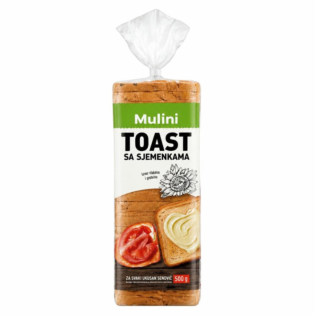 Mulini toast 500 g Akcija u trgovini Plodine