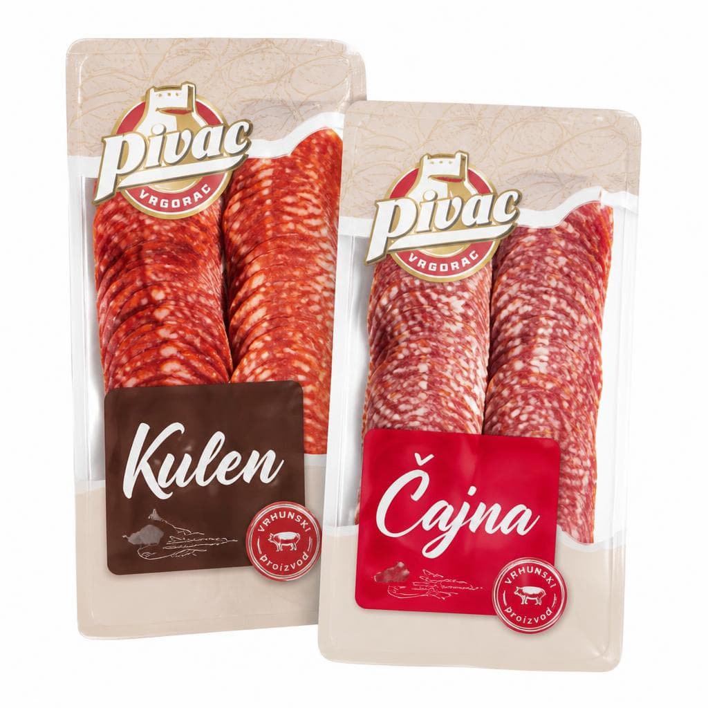 Čajna kobasica ili Kulen narezak 80 g Pivac Akcija u trgovini Spar