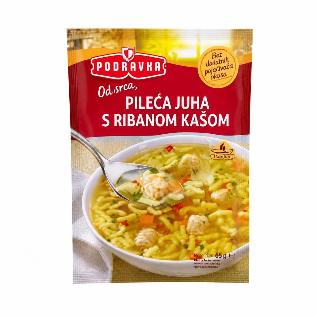 Podravka Instant Juha pileća s ribanom kašom 65 g Akcija u trgovini Studenac