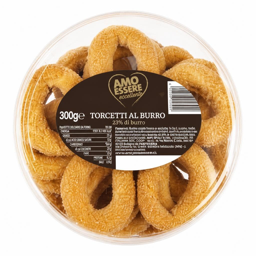 Amo Essere keksi Torcetti s maslacem premium 300 g Akcija u trgovini Eurospin