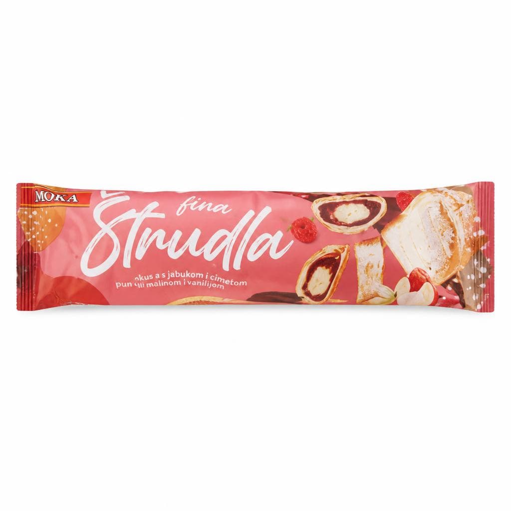 Moka štrudla s vanilijom i malinom ili s jabukom i cimetom 500 g Akcija u trgovini Kaufland