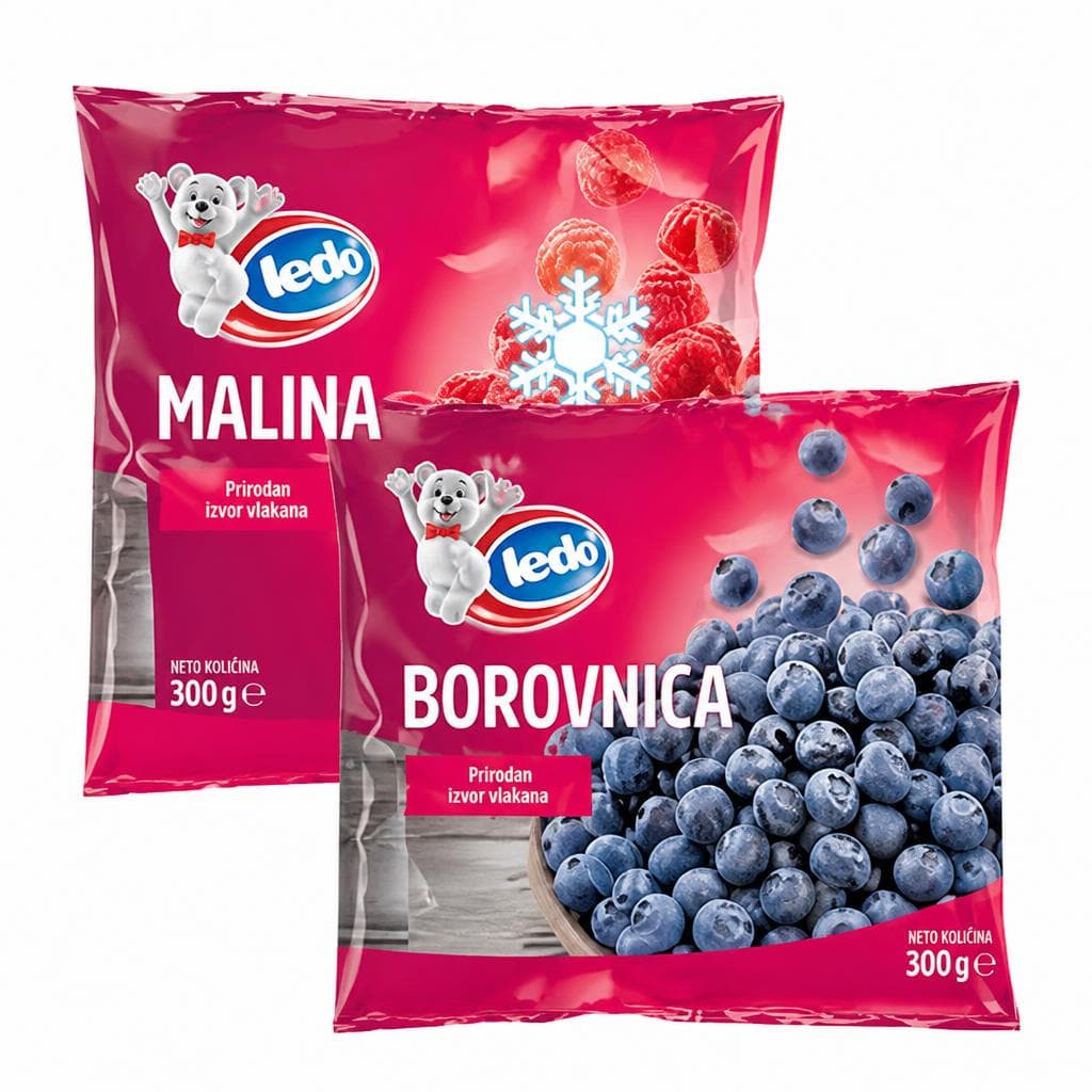 Ledo zamrznuto voće 300 g Akcija u trgovini KTC