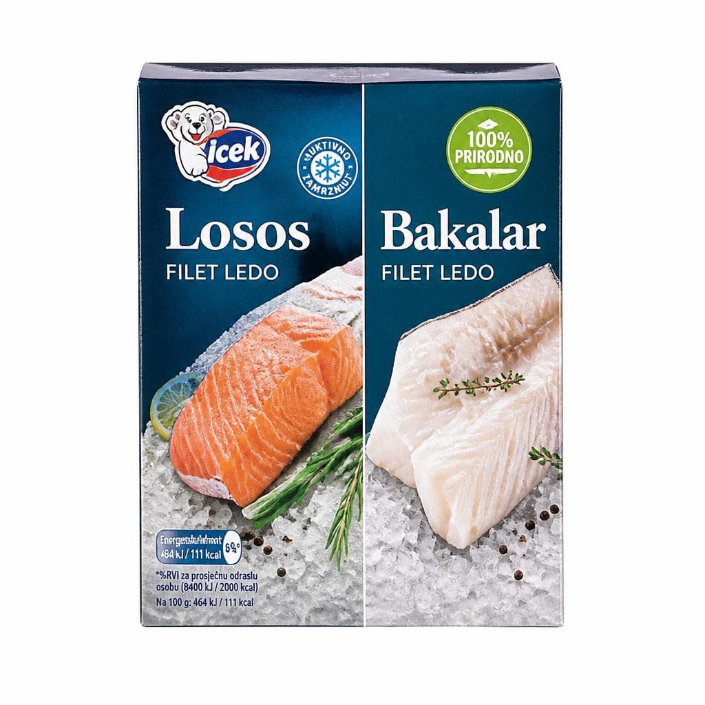 Icek losos i bakalar filet ledo Akcija u trgovini Spar