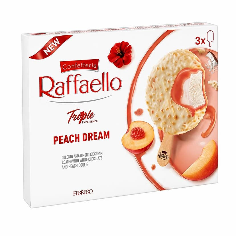 Sladoled Breskva Raffaello 3 x 60ml: Akcija (Spar) 27.05