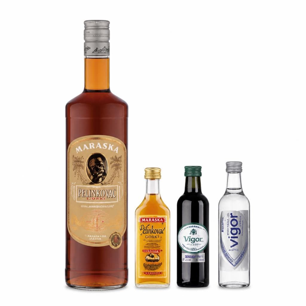 Prima Brand Pelinkovac Gorki / Badel Vodka Vigor 0,10 l Prima Brand, Badel Akcija u trgovini Bakmaz