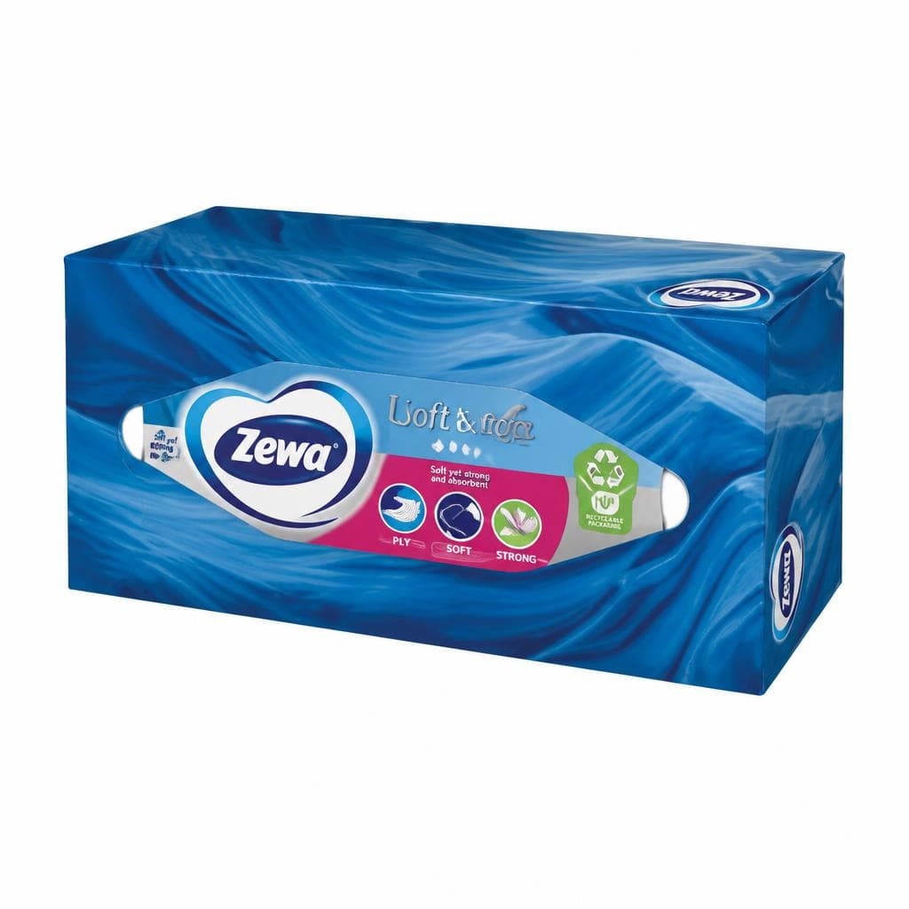 Zewa Soft&Strong Box Maramice 90/1, 3-slojne Akcija u trgovini Bipa