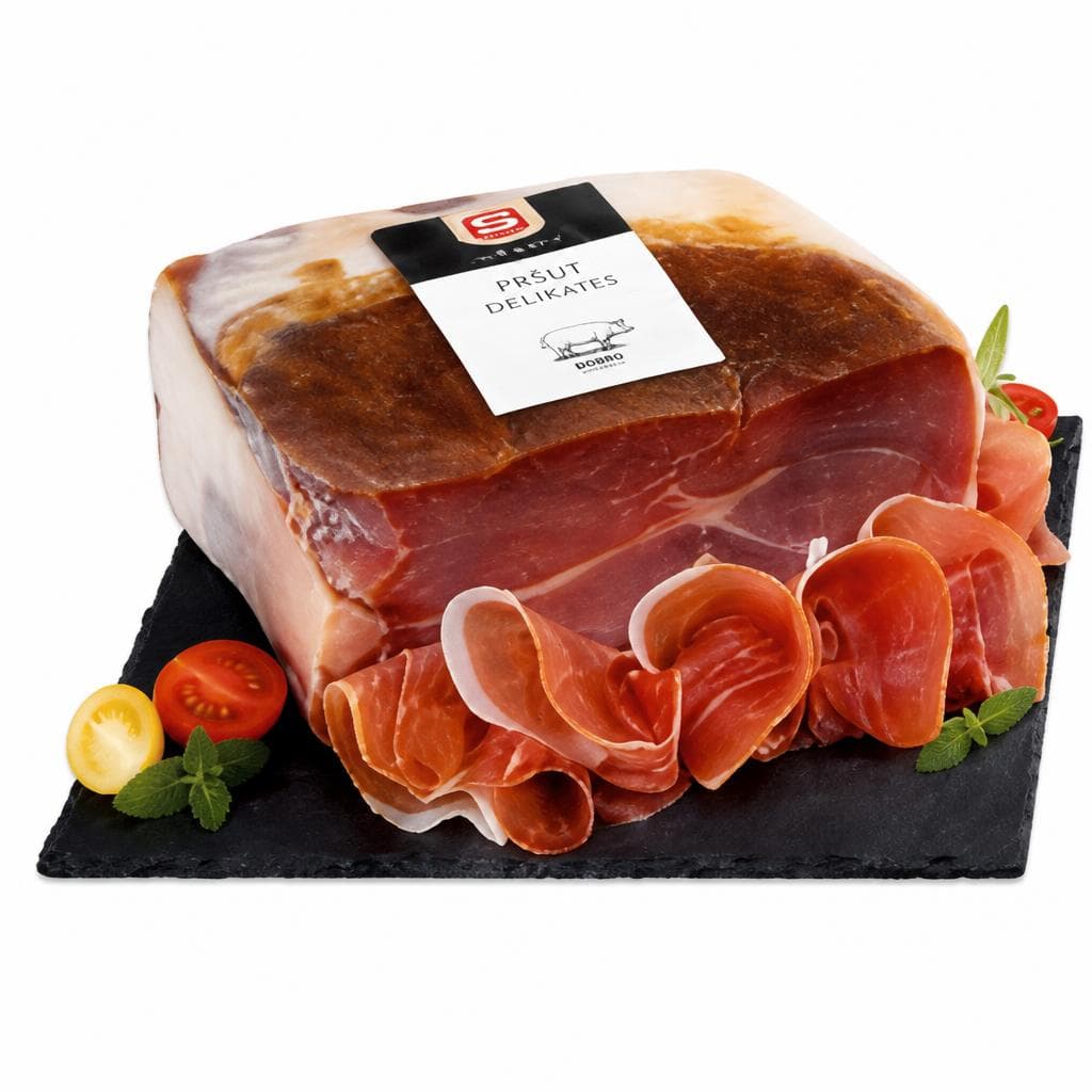 Pršut delikates 1 kg DOBRO Akcija u trgovini Spar
