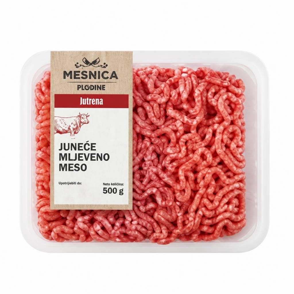 MESNICA PLODINE Svježe juneće mljeveno meso 500 g Akcija u trgovini Plodine
