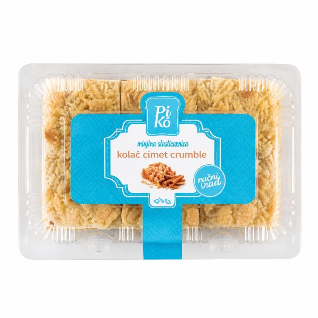 Pi Kó kolač cimet crumble 400 g Akcija u trgovini Plodine