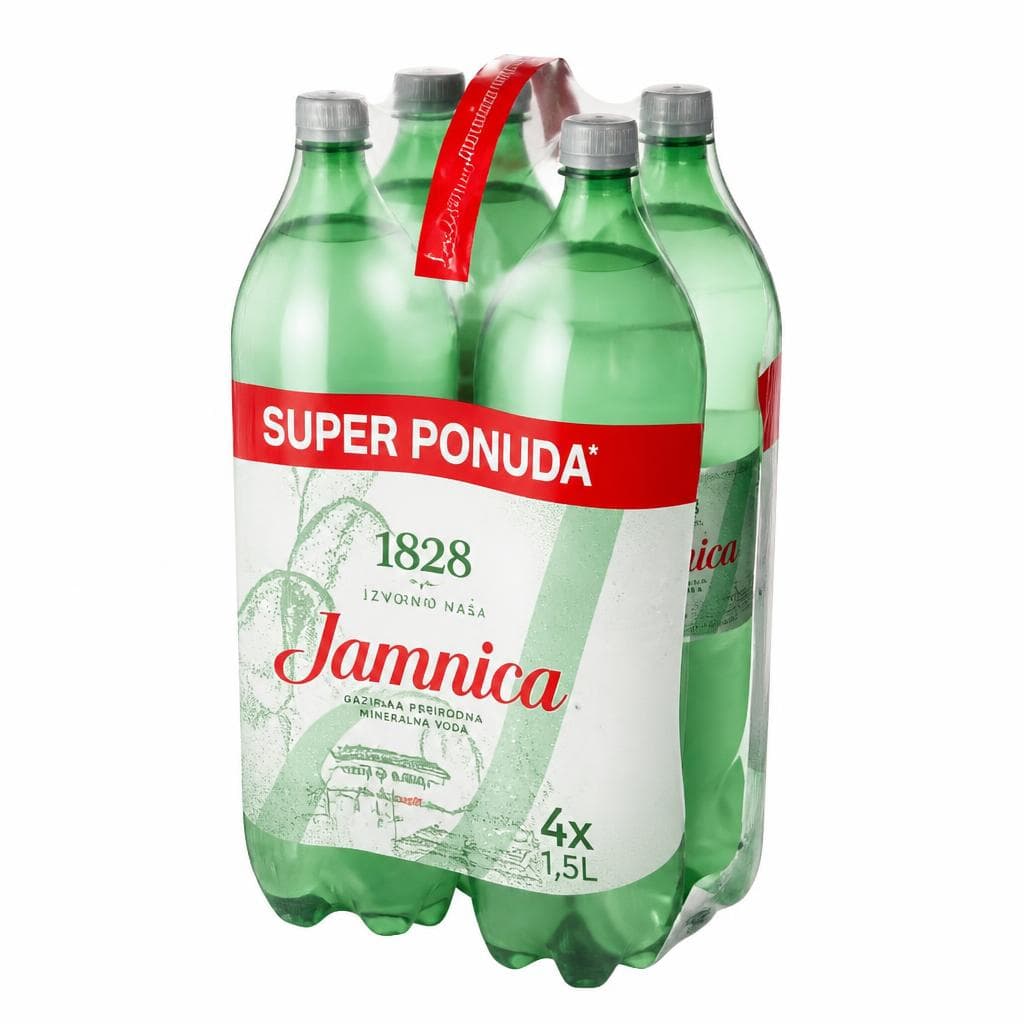 Jamnica Gazirana voda 4x1,5 l Akcija u trgovini Gavranović