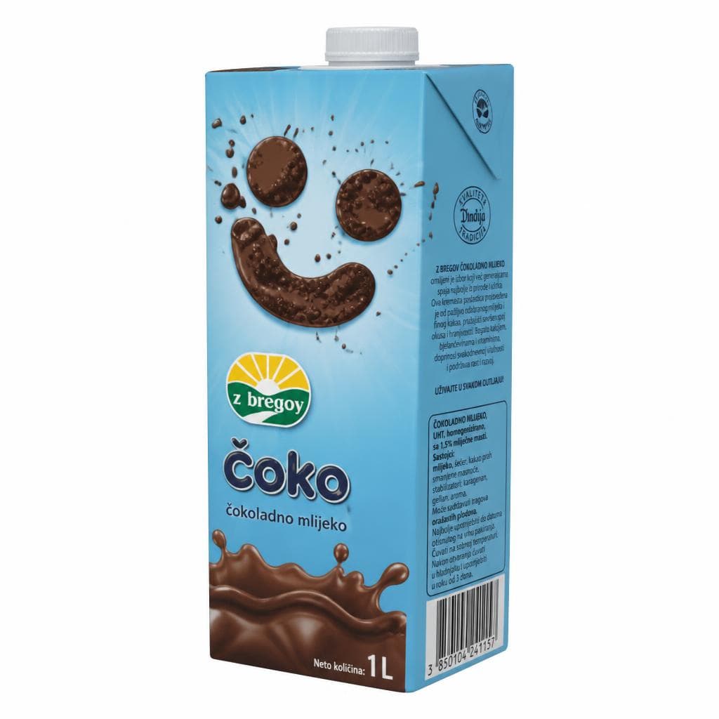 Čokoladno mlijeko Z Bregov od 0,2 L do 1 L Vindija Akcija u trgovini Spar