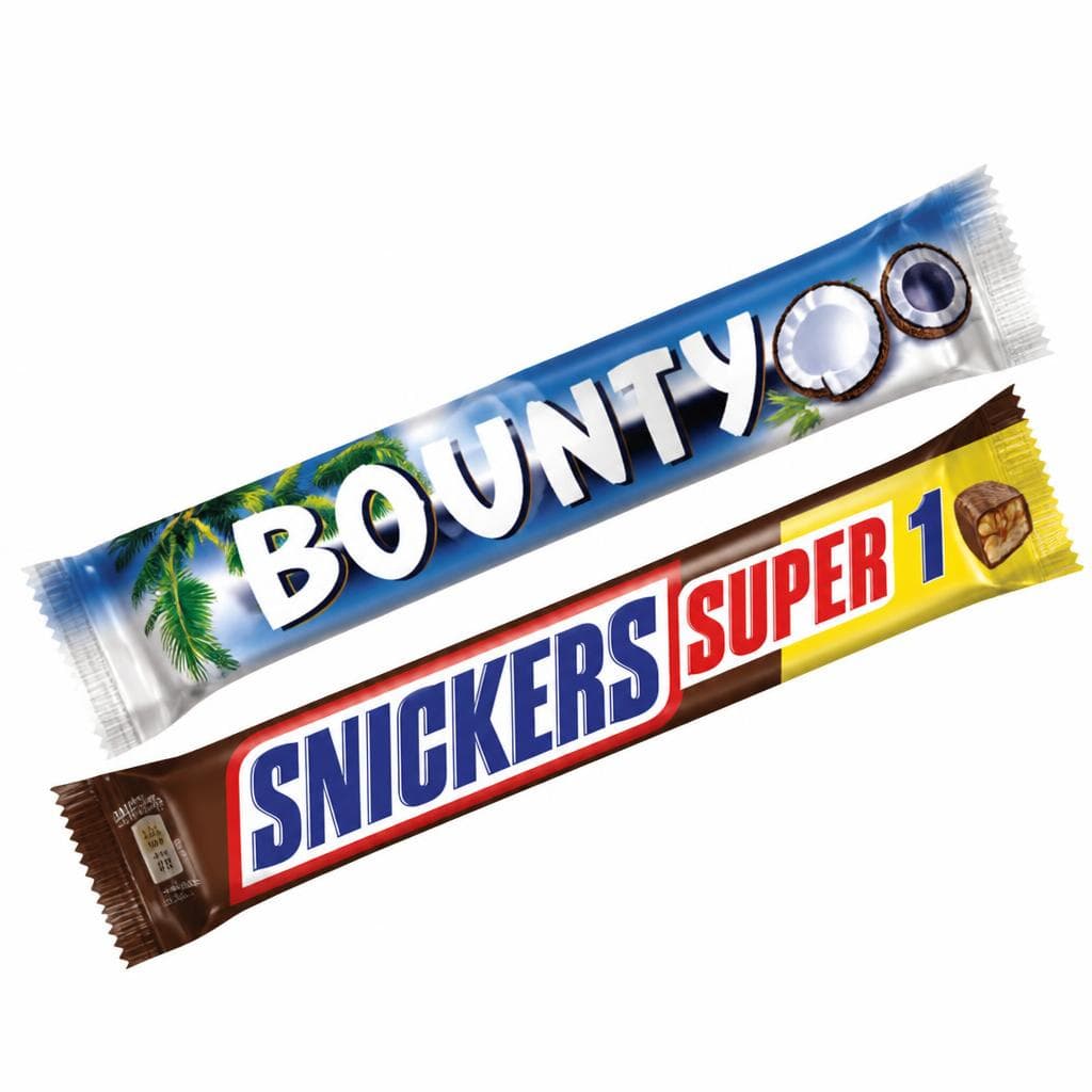 Snickers ili Bounty čokoladni desert Snickers, Bounty Akcija u trgovini Tommy