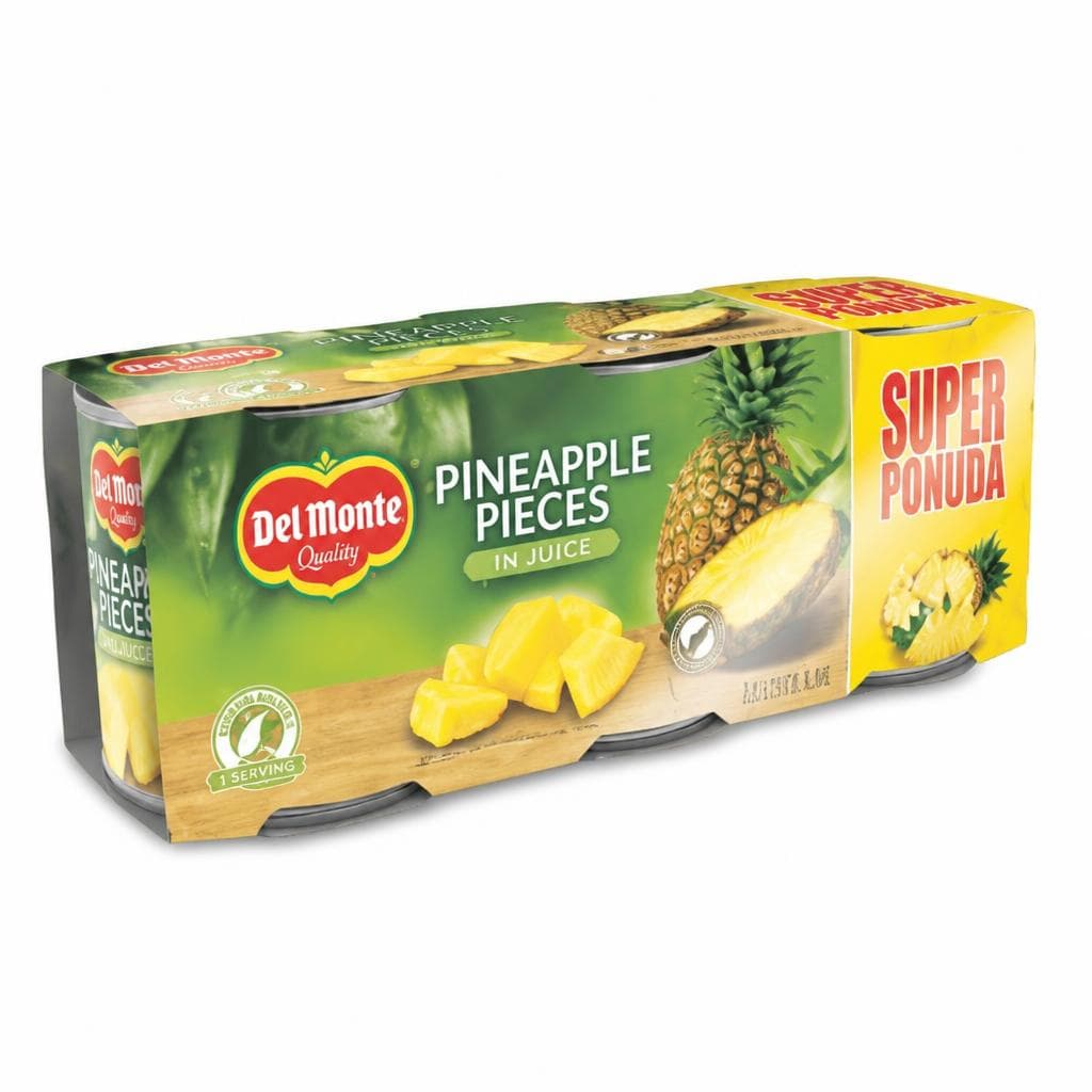 Del Monte ananas komadići u soku 3x435 g Akcija u trgovini KTC