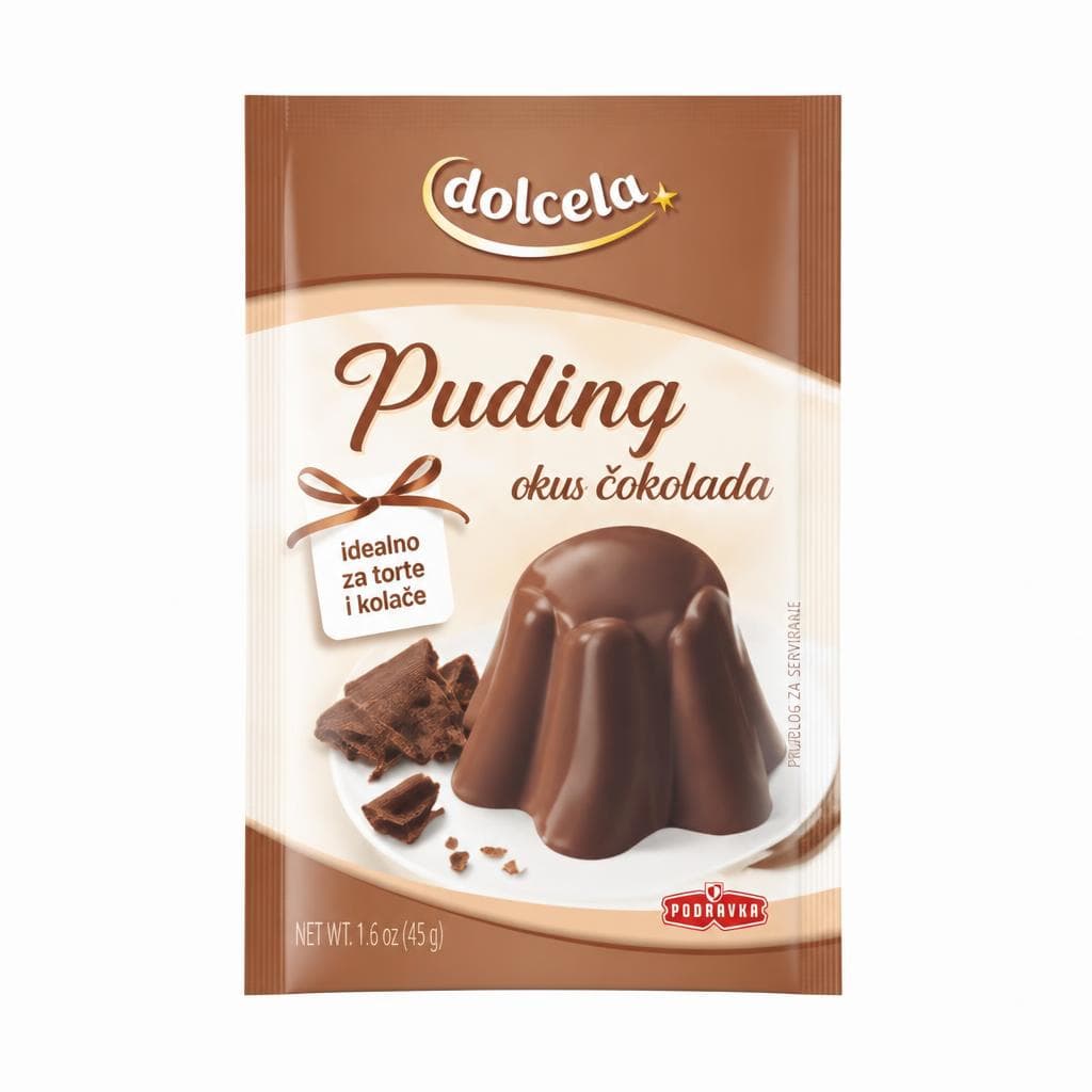 Puding čokolada 45 g Dolcela Akcija u trgovini KTC