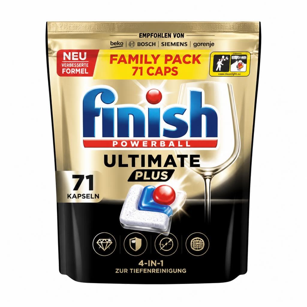 Finish Ultimate Plus kapsule za strojno pranje posuđa 61 kom Akcija u trgovini Mueller